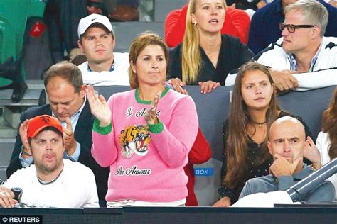 Mirka Federer wears unique Gucci jumper at Australian Open